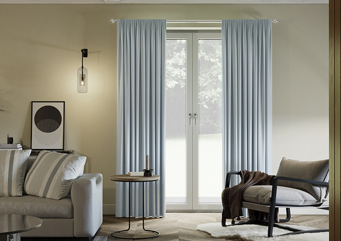 Harris, Arctic Blue - Made to Measure Curtains - Image 3